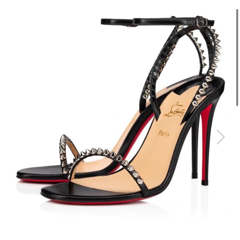 Christian Louboutin So Me Black Leather heels